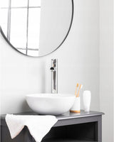 Nowoczesne Lustro Okrągłe Stylowe Łazienkowe Salon Sypialna 50cm Czarne