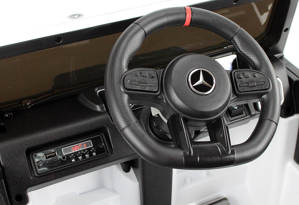 Mercedes G63 Autko na Akumulator Pilot Czarny 90W 12V 7Ah Skórzany Fotel