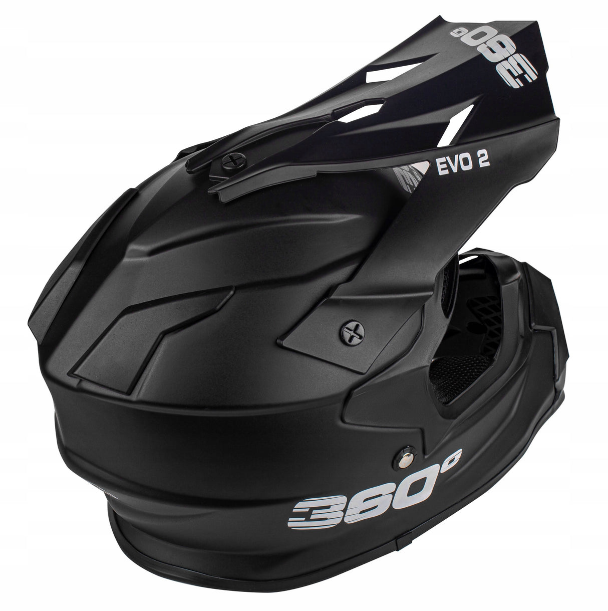 Kask Cross Enduro XS Homologacja ECE Daszek Wentylacja Na Quad MTB Czarny