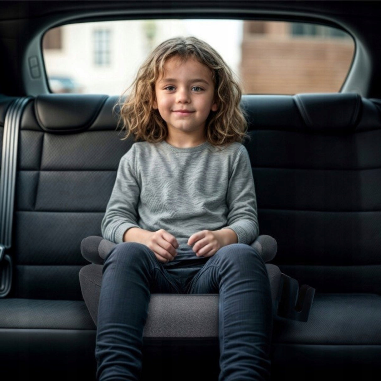 Fotelik Samochodowy Podstawka ISOFIX Szary i-Size 15-36 kg 125-150 cm