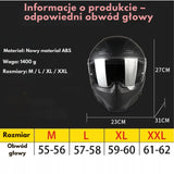 Kask Motocyklowy Integralny Homologacja Otwory Wentylacyjne Rozmiar XL