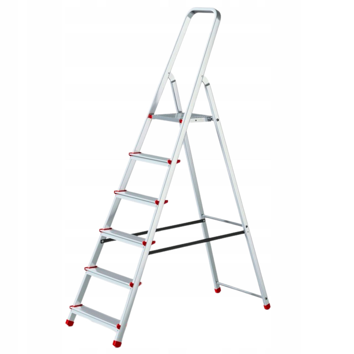 Drabina aluminiowa domowa 6 stopni hak GRATIS produkt POLSKI 3,19 m POVES