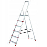 Drabina aluminiowa domowa 6 stopni hak GRATIS produkt POLSKI 3,19 m POVES