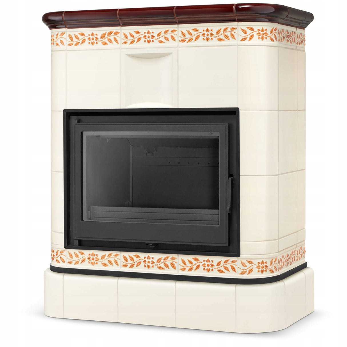 Piec Kominek Kaflowy Żeliwny Wkład Obudowa Kominkowa Piecyk Ceramiczny