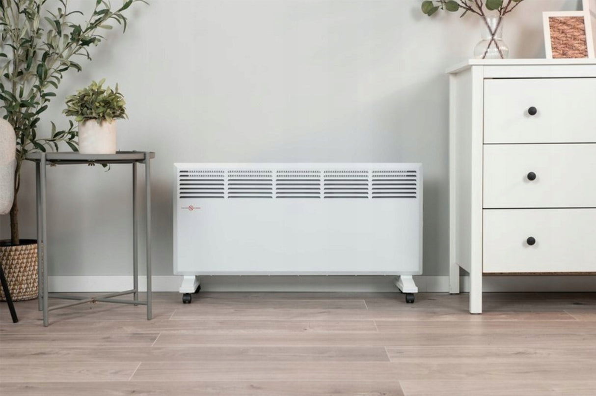 Grzejnik Konwektorowy Energooszczędny z Termostatem Przenośny 2500 W Biały