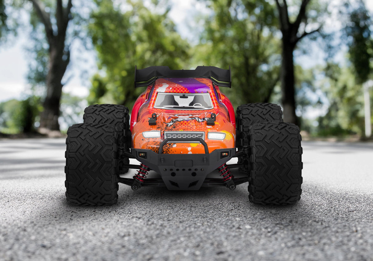 Samochód Monster Truck Zdalnie Sterowany Auto RC Resorak Czerwony 30km/h