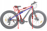 Rower Terenowy FATBIKE Stalowa Rama Szerokie Opony Przerzutki SHIMANO 26"