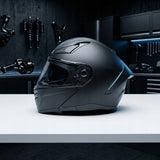 Kask Szczękowy Motocyklowy pod Interkom Blenda Czarny Mat 55-56cm Rozmiar S