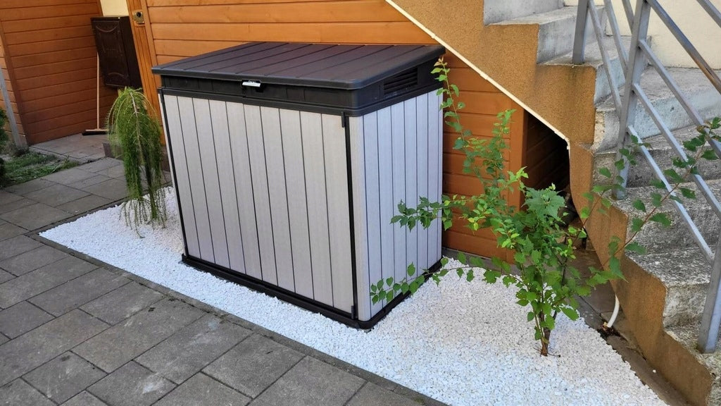 Szafa Ogrodowa Schowek 2x 240L [1150L] 140x82x123,5 cm Pojemnik Na Kosze