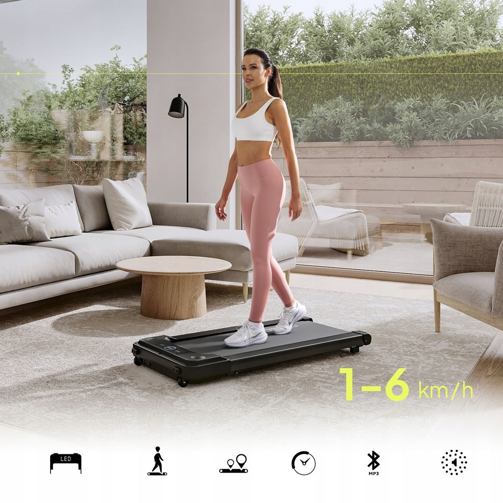 Bieżnia Domowa Elektryczna do Chodzenia Treningowa Pod Łóżko Biórko 13cm
