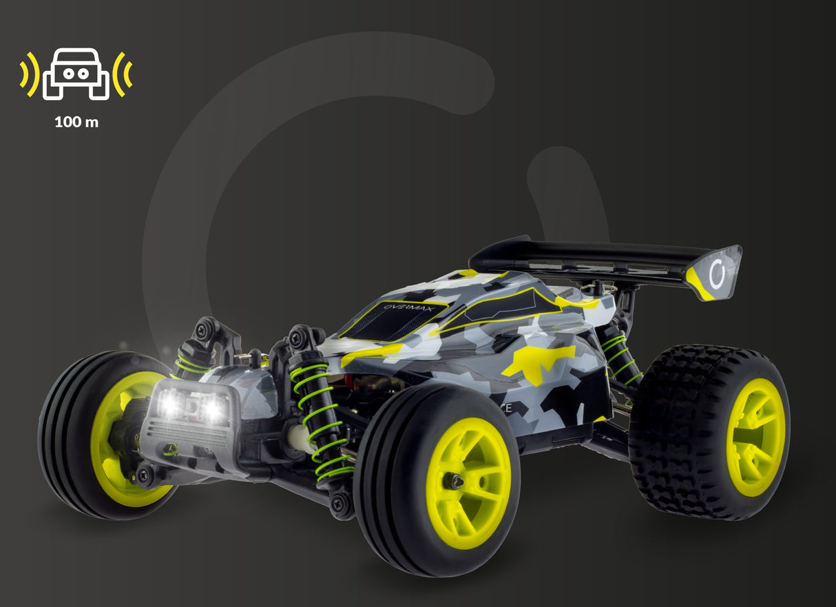 Auto RC Terenowe 4x4 Szybkie LED 2 Baterie 100m Zasięg Skala 1:18 Duży