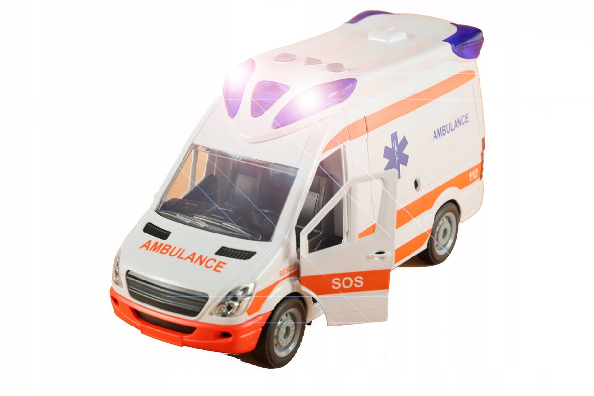Ambulans Karetka Pogotowie 1:16 z Efektami Dźwiękowymi i Świetlnymi