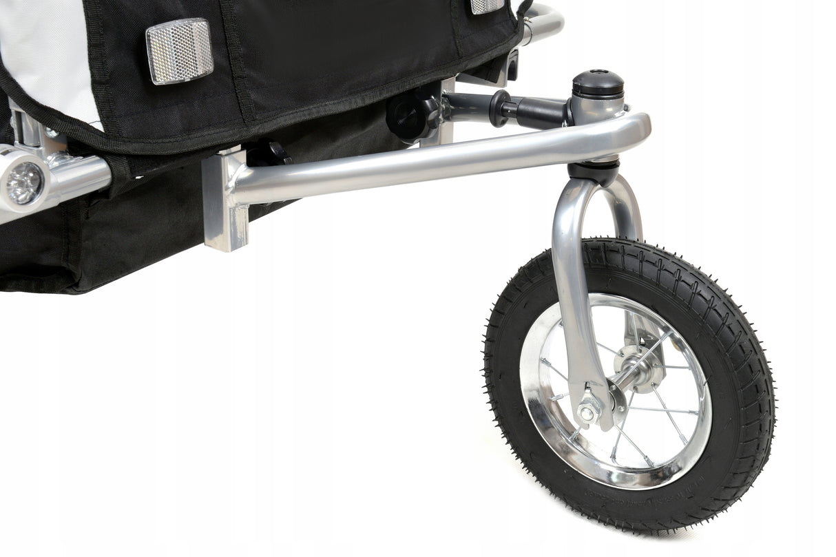Przyczepka Rowerowa z Amortyzatorem 3w1 Pro Led Jogger dla 2 Dzieci Zabawka