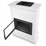 Piec Kominek Kaflowy Ceramiczny Piecyk Koza Biały 13kW Obudowa Kominkowa