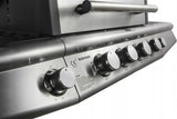 Grill Gazowy Ogrodowy Nierdzewny Żeliwny Ruszt 4+1 17,4kW Z Szafą na Butle