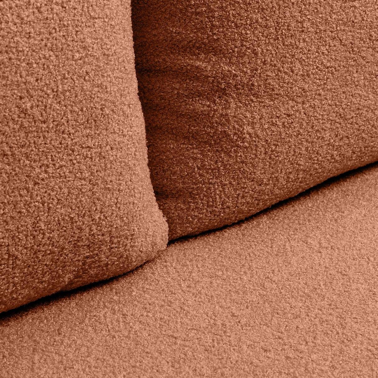 Sofa Zaokrąglony Kształt z Funkcją Spania Pojemnikiem Miedziana 212x100