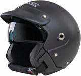 Kask Motocyklowy Młodzieżowy Otwarty Aviator ST S Czarny Mat