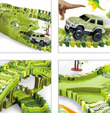 MEGA DUŻY TOR AUTO WYŚCIGOWY DINOZAUR PARK 240 el.