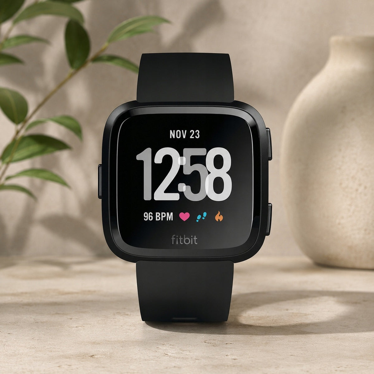 Smartwatch Fitbit Versa Czarny Zegarek Sportowy Czarny Bluetooth Wi-Fi