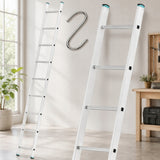 Drabina Przystawna Aluminiowa TUV 1x9 - 2,56m + Hak do Drabiny GRATIS Mocna