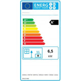 Piec Stalowy Koza Kominek Nowoczesny ECO Szamotowy Żeliwny Czarny 6,5 kW