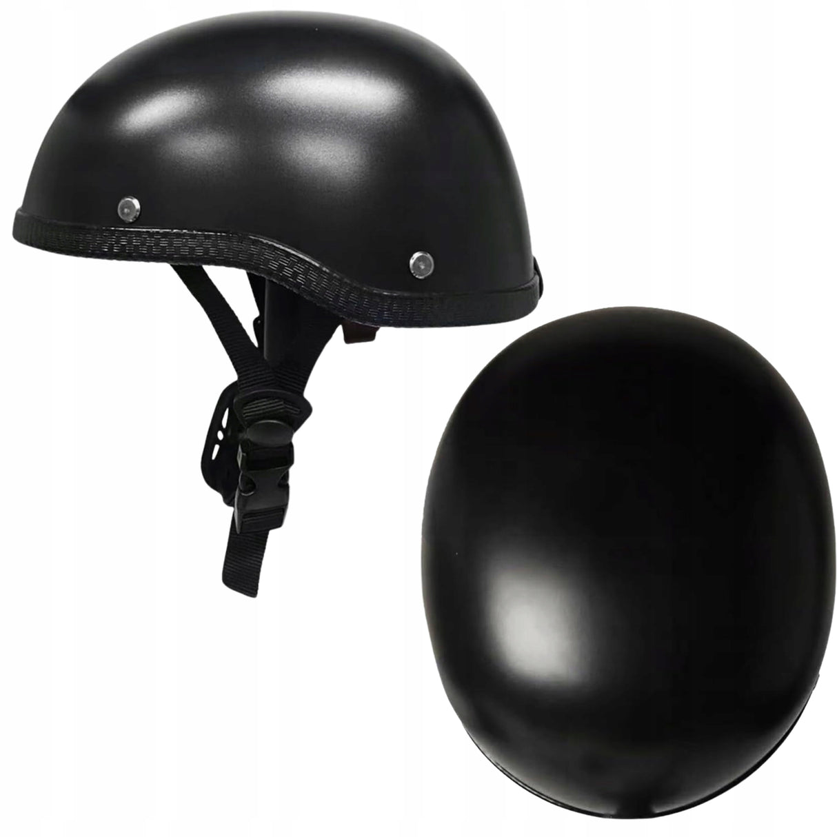 Kask Motocyklowy Rowerowy Skuterowy Matowy Półkask Do Obwodu Głowy 54-60 cm