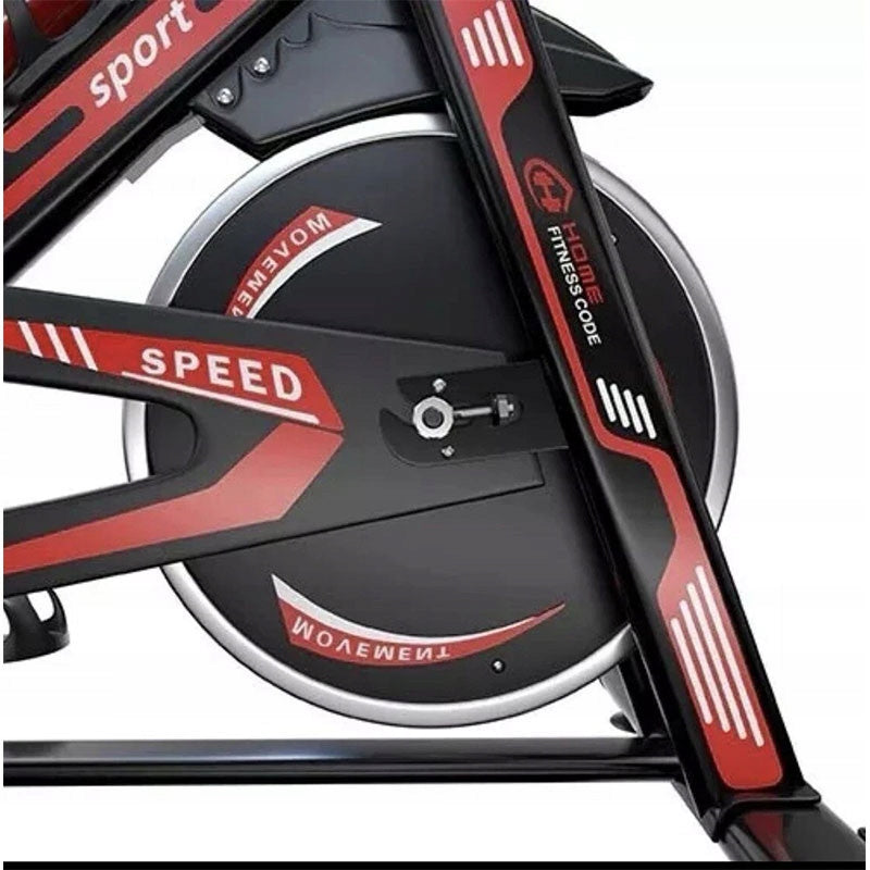 Rower Stacjonarny X24N00C081 Szybki Rozruch Regulowane Siedzisko Black-Red