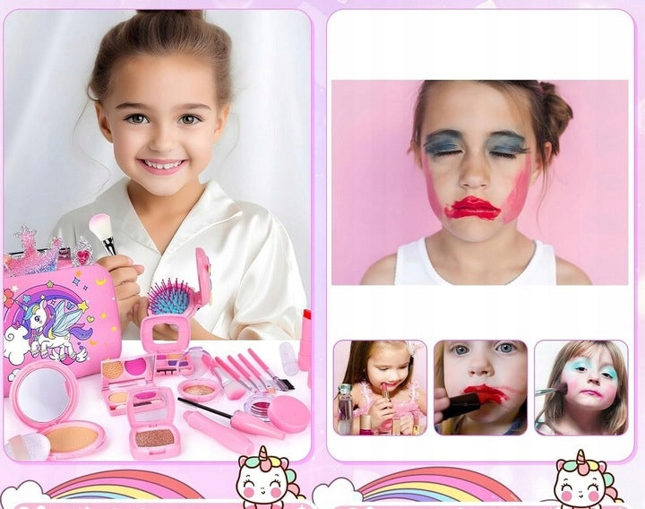 Kuferek do Kosmetyków do Makijażu Makeup Cienie na Prezent dla Dziewczynki