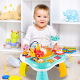 Stolik Edukacyjny Interaktywny Panel Muzyczny Pianinko 2w1 dla Dzieci