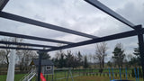 Altana Tarasowa Pergola Ogrodowa Aluminiowa Antracyt Poliester 400x400x240