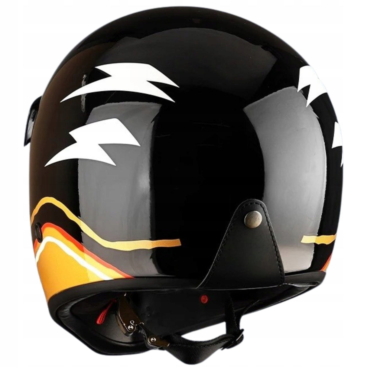 Kask Motocyklowy Pełna Twarz Vintage Oddychający Motocross Rozmiar 2XL