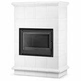Piec Kominek Kaflowy Ceramiczny Piecyk Koza Biały 13kW Obudowa Kominkowa