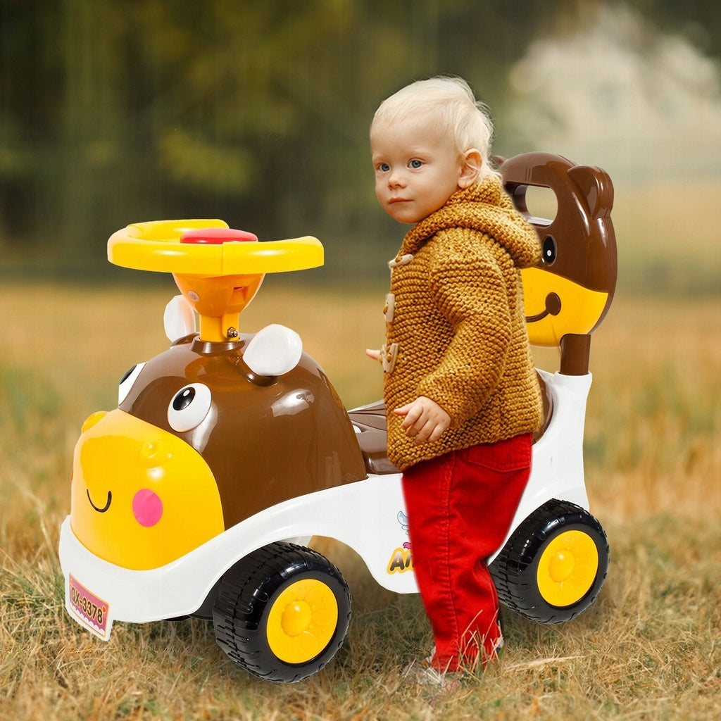 Pchacz Jeździk Hipcio Otwierany Chodzik Otwierany Schowek Bagażnik Auto