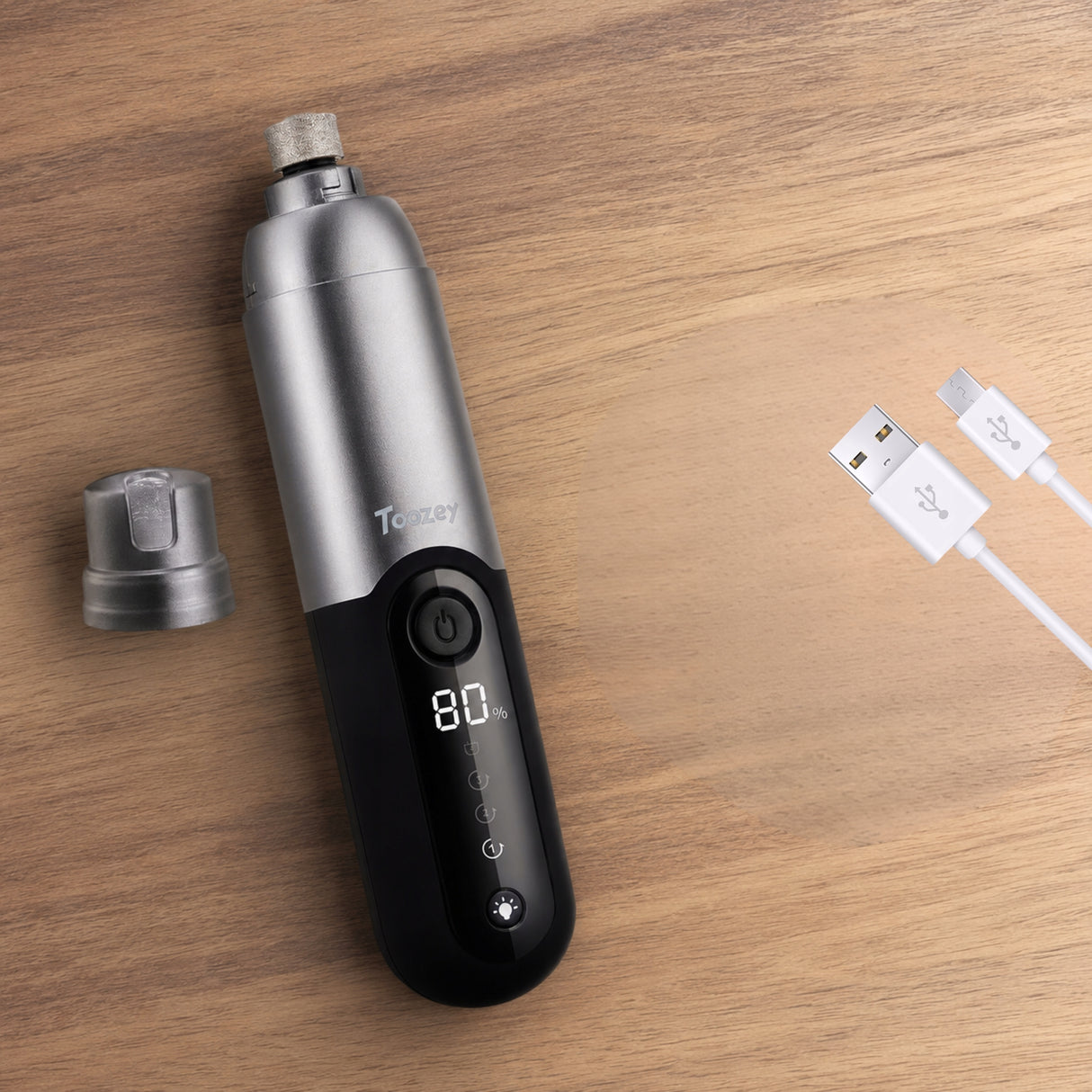 Pilnik do Pazurów Obcinaczki dla Psów i Kotów 3 Prędkości Poves 3 USB LED