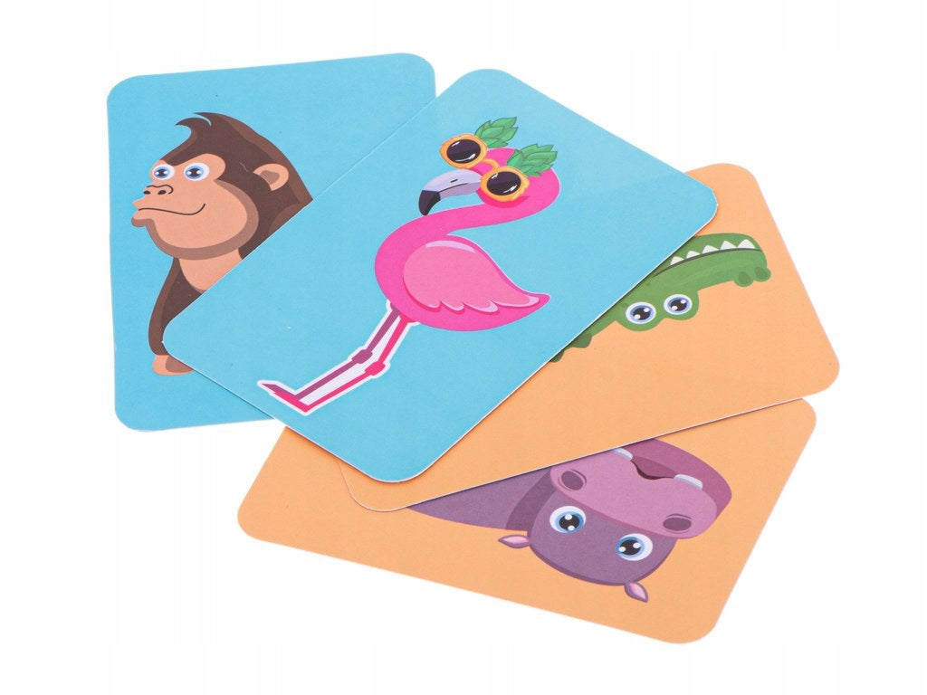 Układanka Magnetyczna Puzzle Edukacyjne Zwierzęta Montessori Magnetyczne