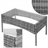 Meble Ogrodowe Zestaw Sofa Stolik Fotele Rattanowe Komplet Mebli Na 5 Osób