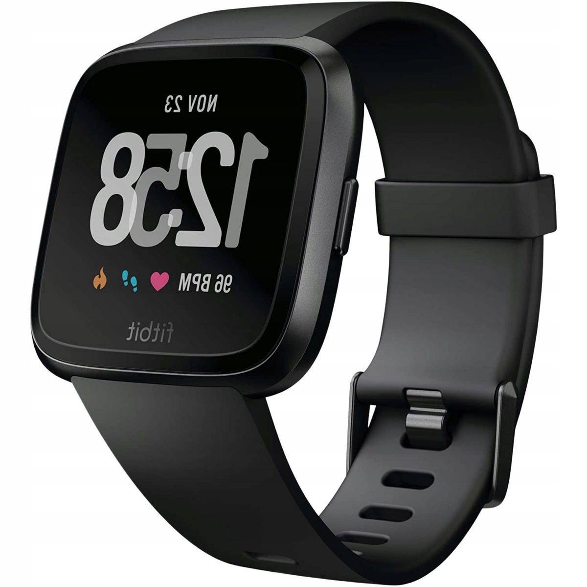 Smartwatch Fitbit Versa Czarny Zegarek Sportowy Czarny Bluetooth Wi-Fi