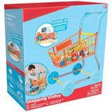 Wózek Zakupowy Supermarket Koszyk dla Dzieci Zestaw Sklepowy Akcesoria 50cm