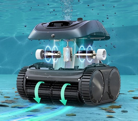 Robot do Czyszczenia Basenów Czyszczący IPX8 41°F-95°F 120-150m2 150 Minut