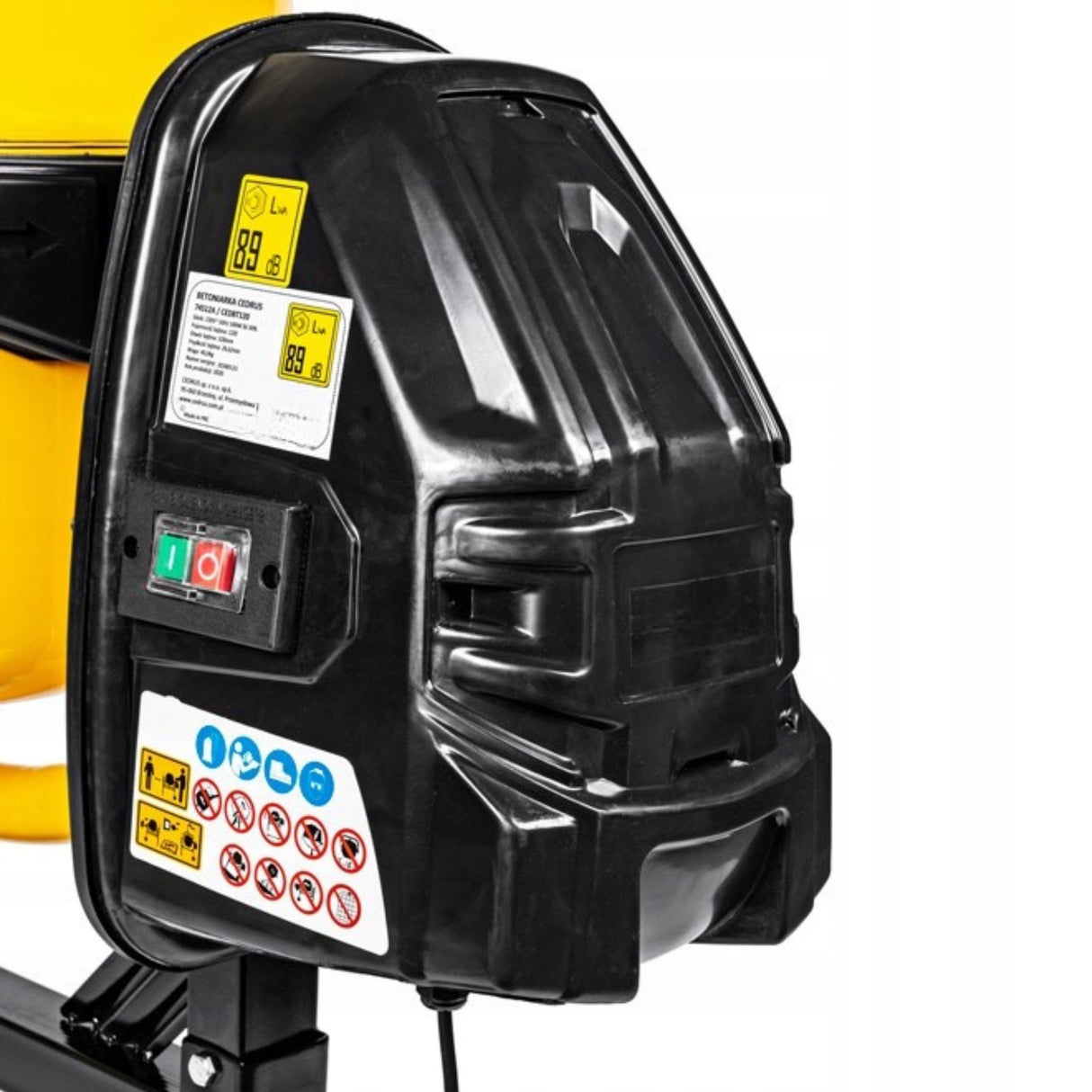 Betoniarka Mieszalnik Zaprawy Budowlana Żeliwna Pojemności 230V 850W 220L