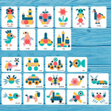 DREWNIANA UKŁADANKA PUZZLE MONTESSORI TANGRAM 180e