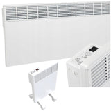 Grzejnik Ścienny Elektryczny Termostat Programator Konwektor 2500W Biały