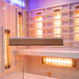 Sauna Trzyosobowa Narożna Domowe Spa na 3 Osoby Brązowa Therma Lux Relaks