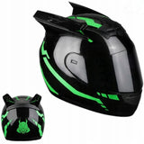 Kask Motocyklowy Pełnotwarzowy Wielokolorowy Pełna Twarz Pełny Rozmiar XL