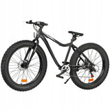 Rower Górski Fat Bike MTB 7 Biegów Męski Czarny 26" Cali Koło 18" Cali Rama