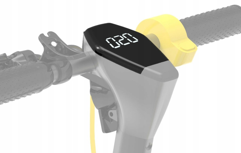 Hulajnoga Elektryczna Dwukołowa z Hamulcem Duża Składana Czarno-Żółta 350w