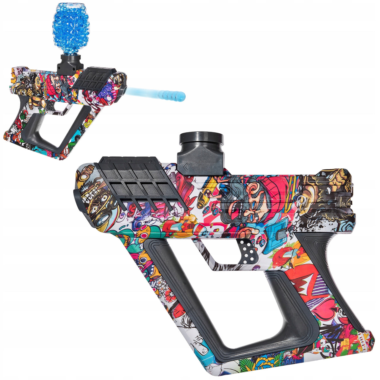 Pistolet Elektryczna na Kulki Hydrożelowe Żelowe 7-8mm Graffiti Bezpieczne