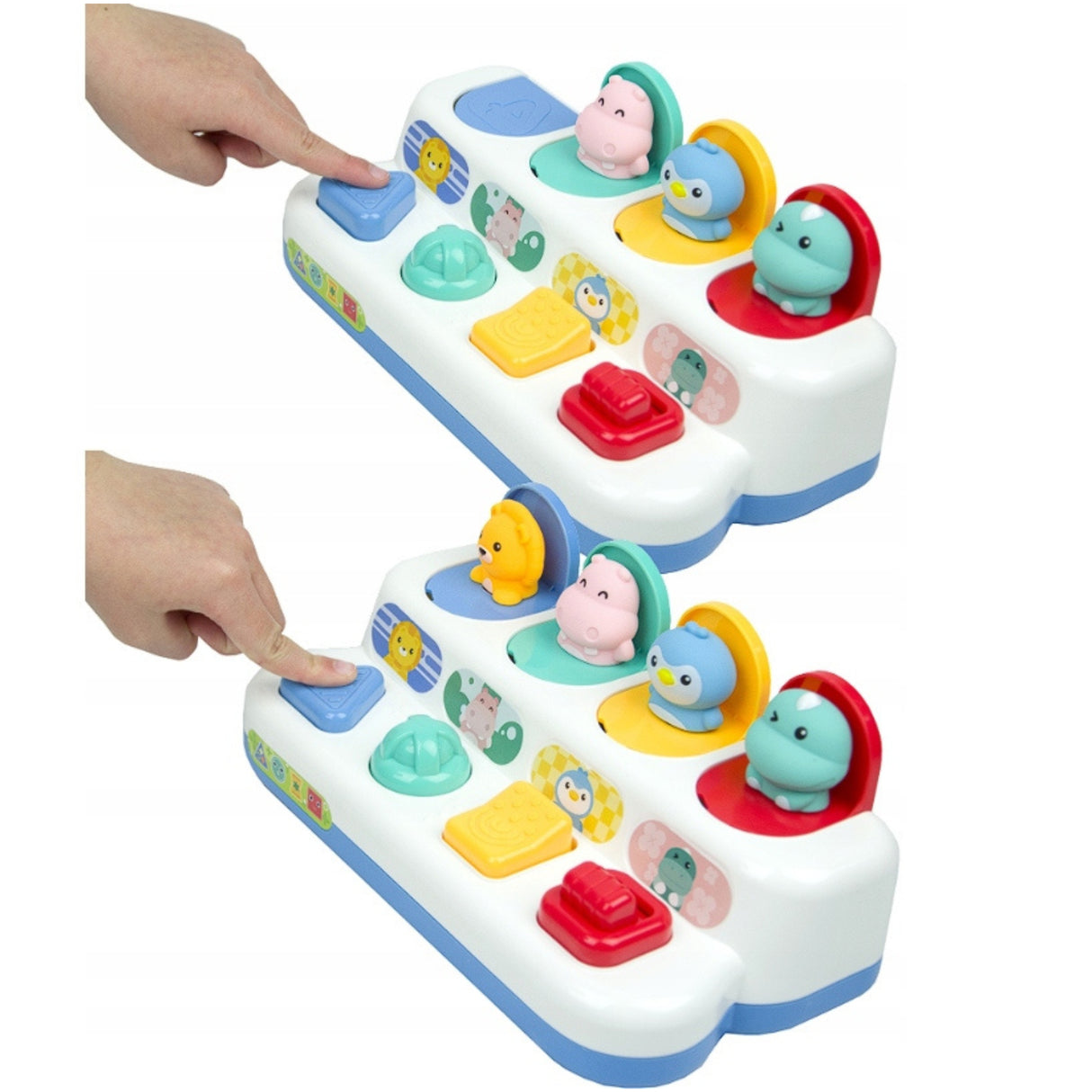 Interaktywne Wyskakujące Zwierzątka Zabawka Kolorowa Pop-up Edukacyjna