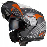 Kask NZI-COMBI-DUO2-SZARO-POMARAŃCZOWY