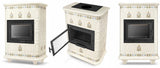 Piec Kominek Kaflowy Ceramiczny Koza 13kW Piecyk Beżowy Obudowa Kominkowa
